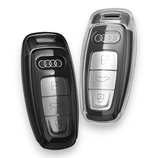 Audi key cover - Transparent | Car key fob cover protector -A6, A7 A8, Q7, Q8 etc