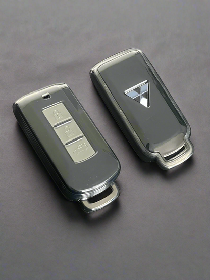 Mitsubishi key cover - Transparent | 2 or 3 button | Outlander, ASX, Lancer, Triton, Pajero key fob cover