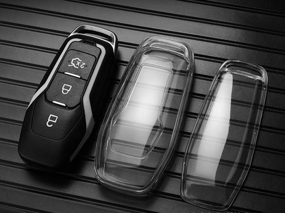 Ford Key Cover - Transparent | Mustang, Mondeo (2015-17) | Keysleeves key fob covers | Mustang accessories