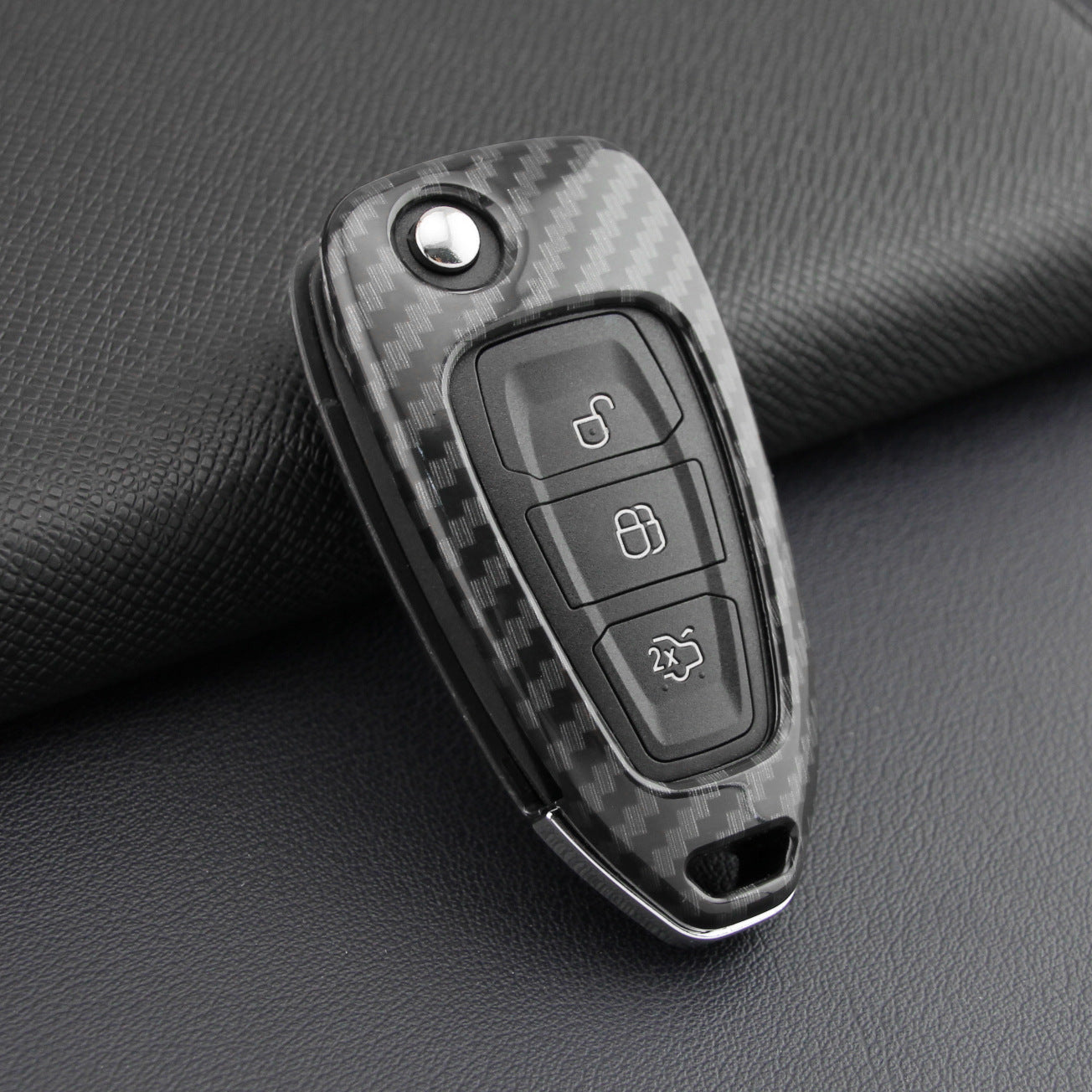 Ford and mazda key cover - Carbon Fibre | Focus, BT-50, Fiesta, Ranger, Mondeo flip key case keychain