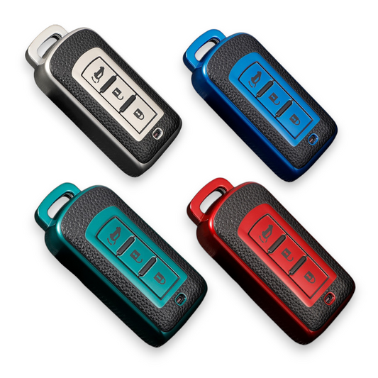 Mitsubishi key cover - 3 button PU Leather | Outlander, ASX, Lancer, Triton, Pajero key fob cover