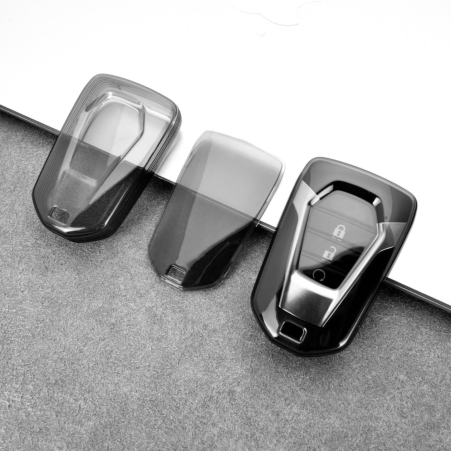 Isuzu & Mazda key cover - Transparent | 3 or 4 button | BT-50, D-Max and MU-X