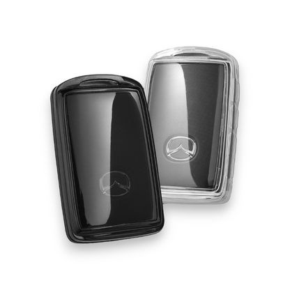 Mazda Key cover - Transparent 2 or 3 button | Mazda 2, 3, 6, CX-3, CX-5, CX-9 car key cover | Mazda Accessories - Keysleeves