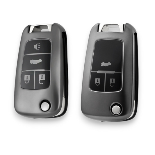 Holden Key Cover - 3 and 4 button Metallic Flip key | Trailblazer, Colorado, Commodore, Barina, Cruze |key fob cover accessory