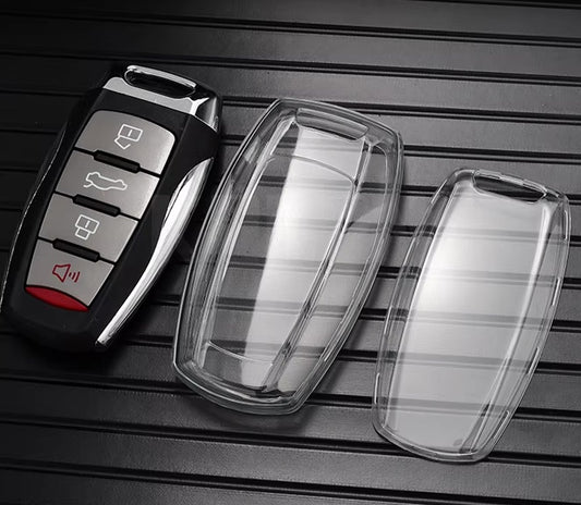 Great Wall / Haval key cover - Transparent  (4 button) | H1 H4 H6 H7 H9 Jolion | Great Wall Haval accessories | Key fob case Haval | Car gift