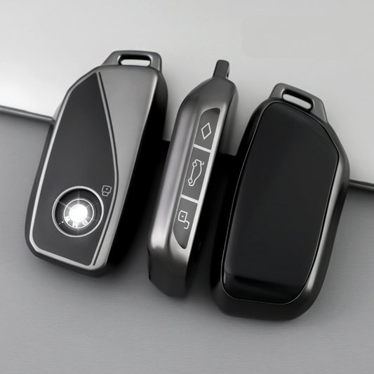 BMW key cover - Metallic | 3/4 button | key fob case for X Series, 1 Series, 2 series, 3 series, 5 series