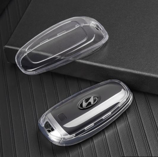 Hyundai key cover - Transparent | Santa Fe Highlander, Tucson, Palisade Car key accessories