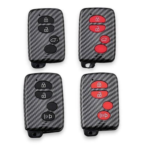 Toyota/Subaru key cover for 86, BRZ, WRX, Forester, Landcruiser | carbon fibre design key cover with keychain
